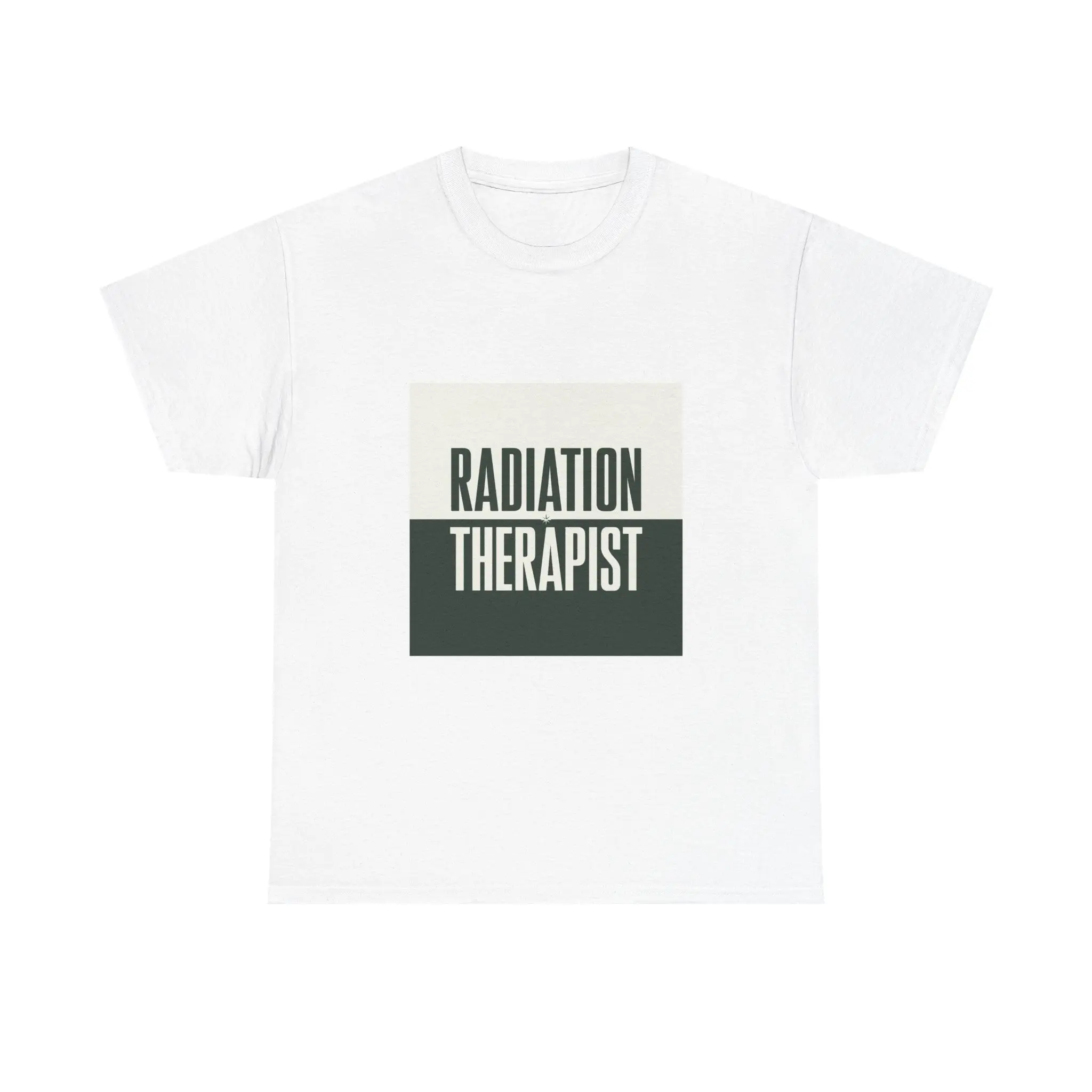 Men's Casual Soft Cotton Shortsleeve Round Neck Digital Print Radiation Therapist T-Shirt - Menswear Funny Theme Top, Machine Washable, Novelty Birthday Gift, S-2XL