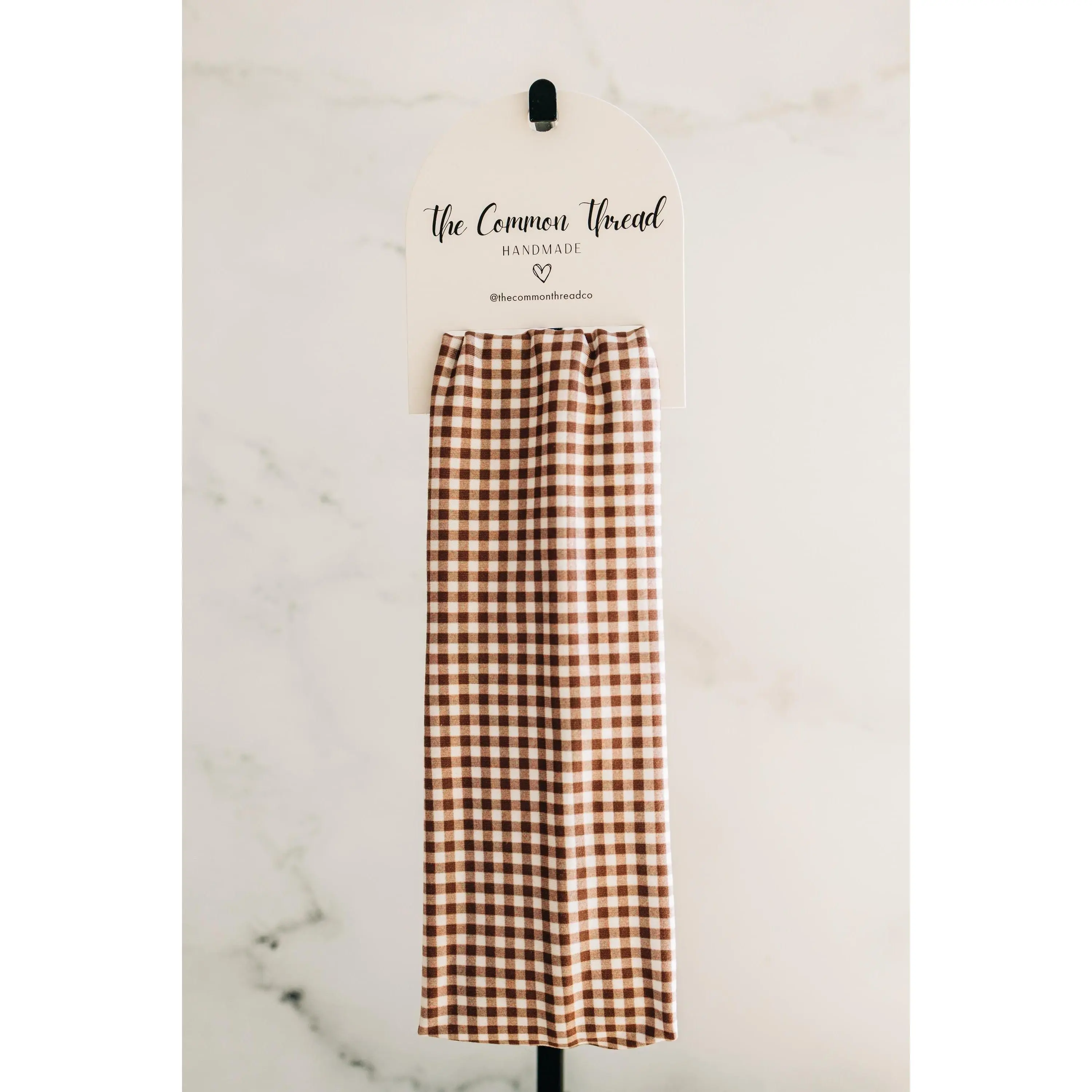 Brown Gingham - Spring Headband Collection 2026, Buttery-Soft, Stretchy Headbands for Women and Girls, Headbands for Nurses and Teachers