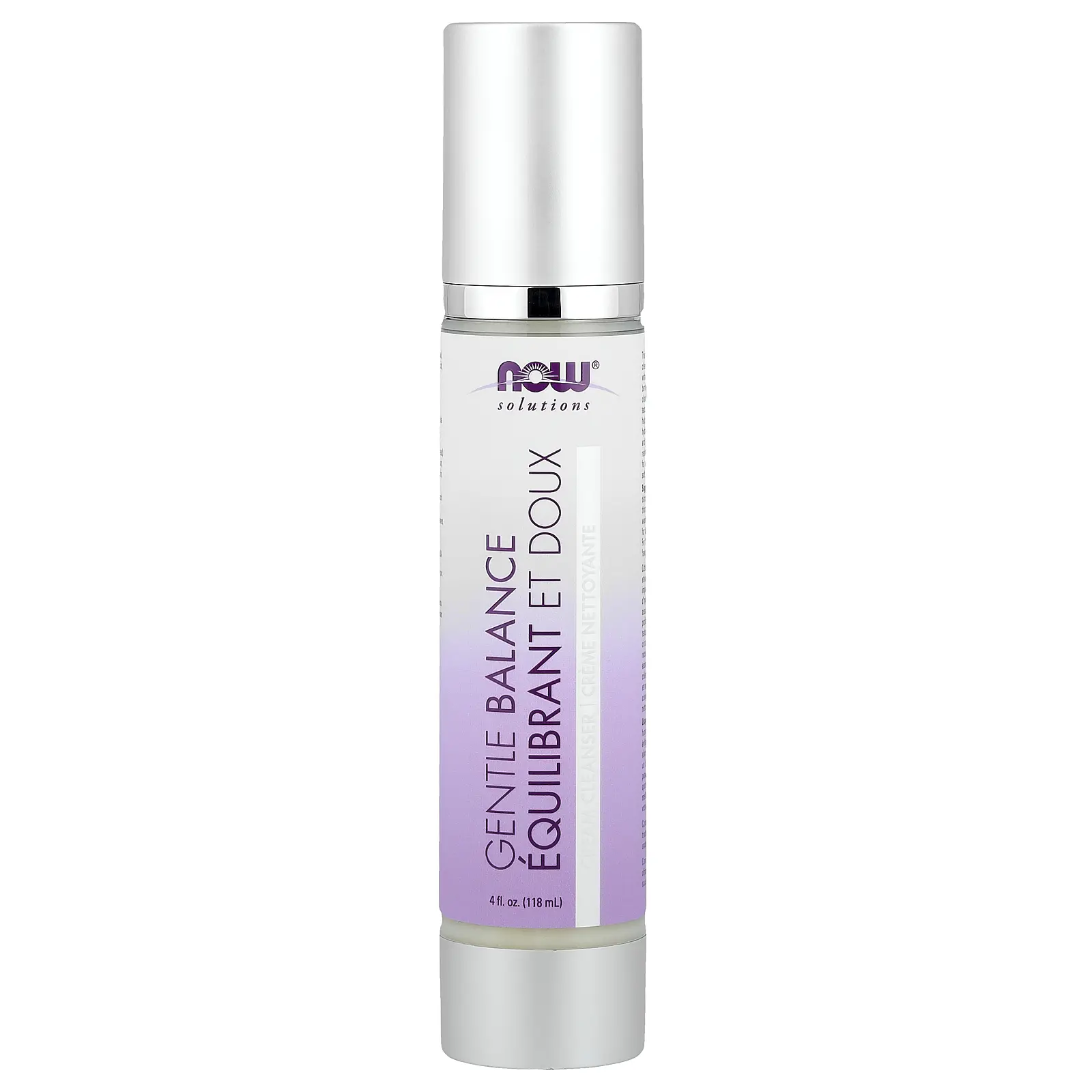 NOW Foods Solutions, Gentle Balance Cream Cleanser, 4 fl oz (118 ml)