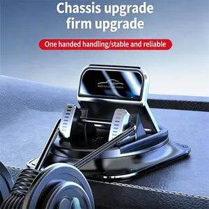 Car phone holder 360 degree rotation, suitablefor car navigation in-car dashboard, horizontaland vertica screen adjustment angle,suctioncup fixed non-slip mobile phone holdersuitable for iPhone and Android