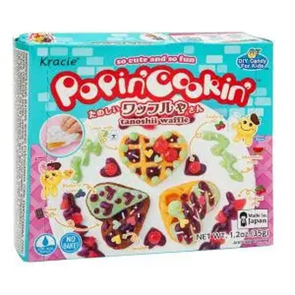 Poppin Cookin Japanese Waffle Shop Kit - Artificial Sweet Snack, Fun DIY Candies for Kids