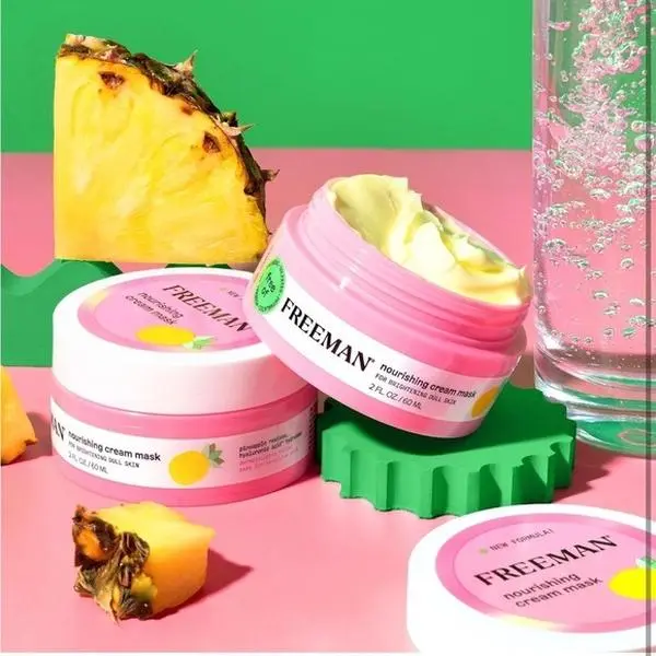 Freeman Nourishing Cream Mask 2 oz - Pineapple Infused Skin Care Product