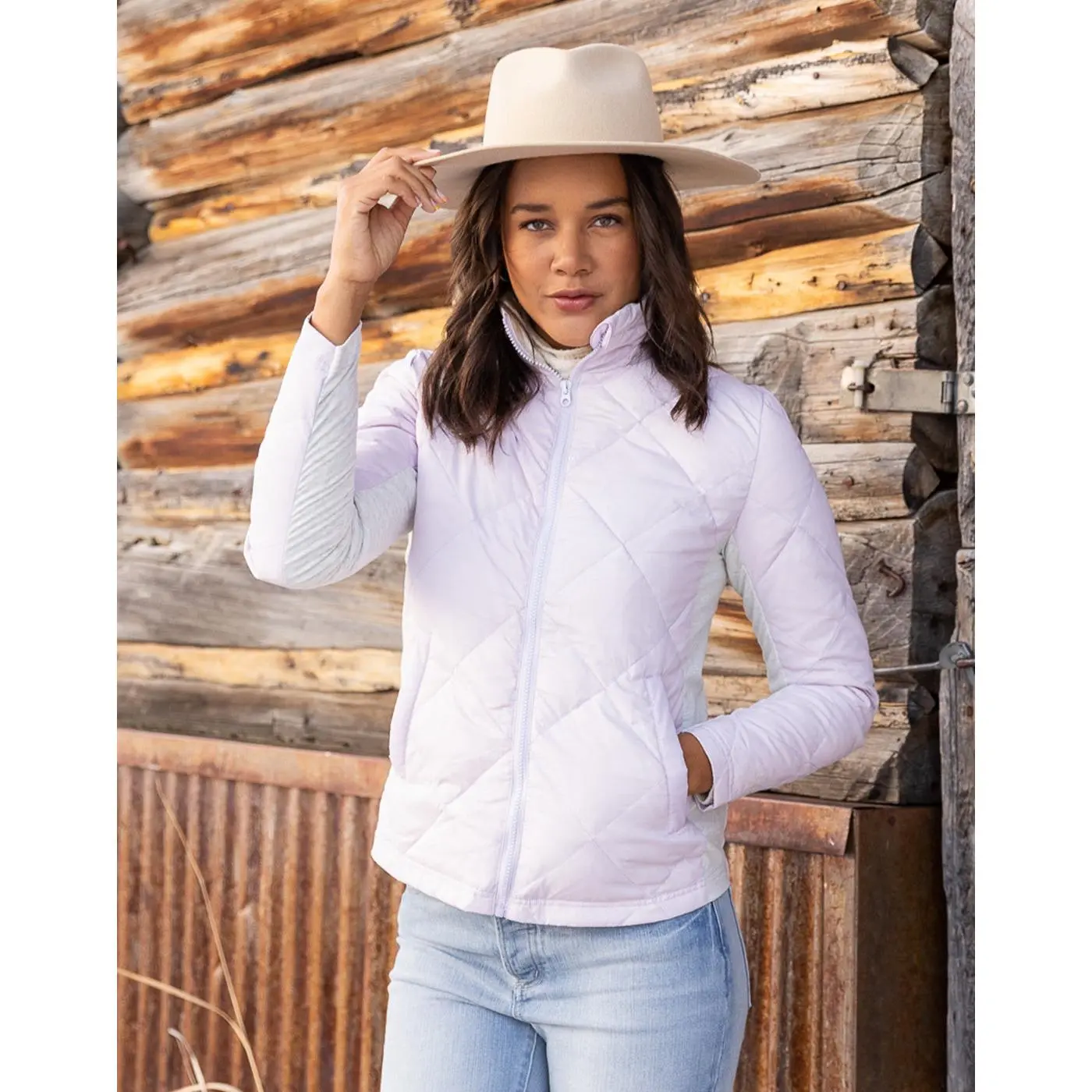 Horizon Down Jacket: Lavender - FINAL SALE