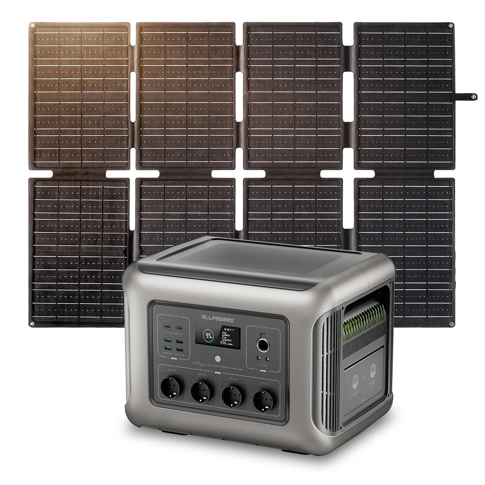 ALLPOWERS R2500 V2 Portable Power Station 2500W, 1920Wh,LiFePO4 Battery,Full Charge in 1.5 Hours,Solar Powered Generator for Home Use,Outdoor Camping,Off-Grid Emergency