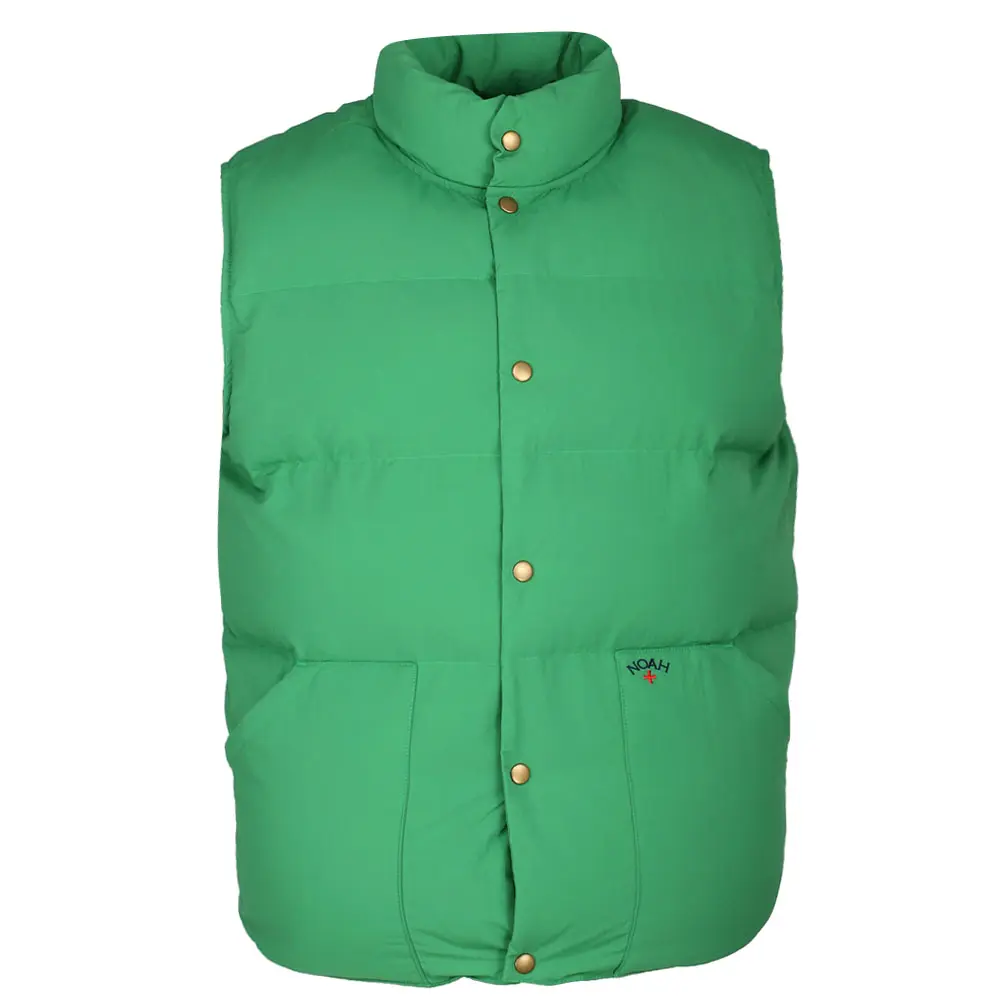 PUMA Mens X Noah Primaloft Puffer Button Up Vest Athletic Outerwear Casual - Green
