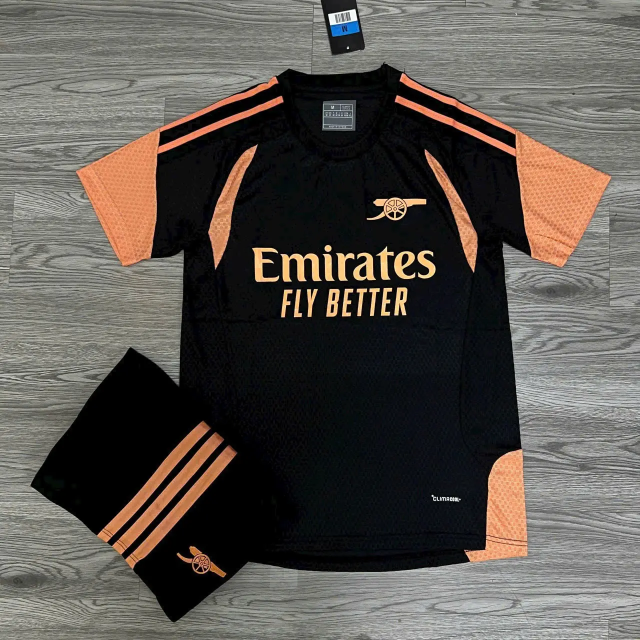 2026/27 Black & Orange Soccer Training Jersey – Stylish Football Training Kit
