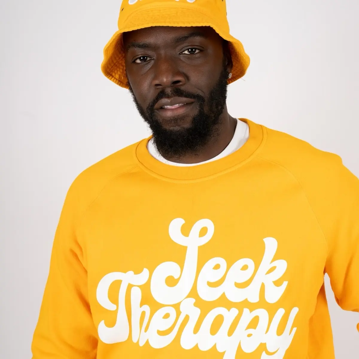 Seek Therapy Golden Yellow Crewneck Sweatshirt - TikTok Shop