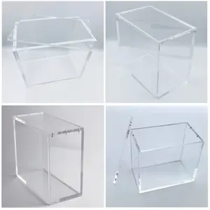 Stackable Acrylic Display Case, Compatible with Etb High-Quality Rectangular Storage Box, Magnetic Closure Design, Transparent Durable Organizer