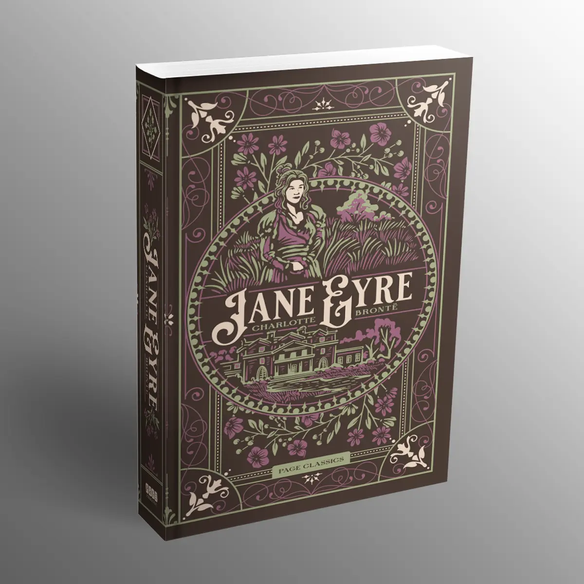 Jane Eyre Deluxe Hardcover Book - Independent, Debossed, Foil-Accented Classic Literature Gothic Romance for Book Collectors