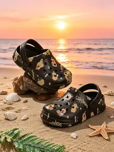 Holey Shoes, Middle and Big Kids, Cute Cartoon Design, Lightweight and Comfortable, Ideal for Daily Use, Beach Vacation