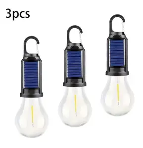 3PCS Solar Camping Light Bulb – Portable Hanging LED Lantern | Waterproof Outdoor Emergency Light for Camping, Hiking, Power Outages