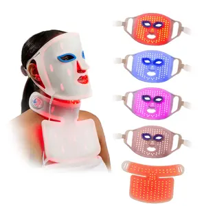 Lifepro Red Light Therapy Mask –Revitaglow Pro Infrared Red Light Therapy For Face and Neck - 234 triple chip Silicon LED Mask with 5 Modes - Skin Wellness and Comfort