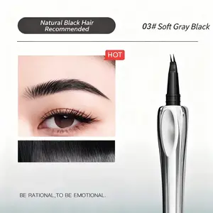 Eyebrow Pen with an Upgrade Micro-Fork Tip Applicator – Easy Liner for Brows, Lashes & Hairlines, Waterproof & Fade-Resistant, Create three-dimensional natural eyebrows with one stroke