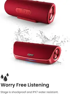 Cleer Scene Portable Bluetooth Speaker,IPX7 Waterproof,Powerful Sound and Deep Bass,Built-in Echo and Noise Canceling Microphone,12 Hours Battery,for Office,Home,Outdoors and Travel