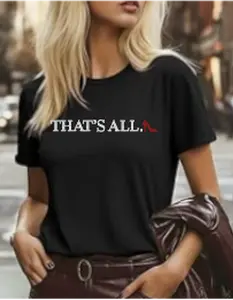 Runway Rebel Collection | THAT'S ALL... Red Stiletto | Short Sleeve Top