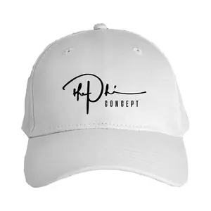 White The Phi Concept Embroidered Hat