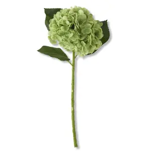 20 Inch Green Real Touch Hydrangea Stem