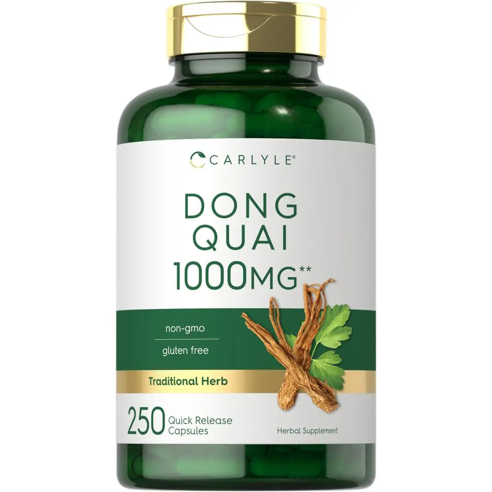Carlyle Dong Quai Capsules | 1000mg | 250 Count | Non-GMO and Gluten Free Supplement | Traditional Herb