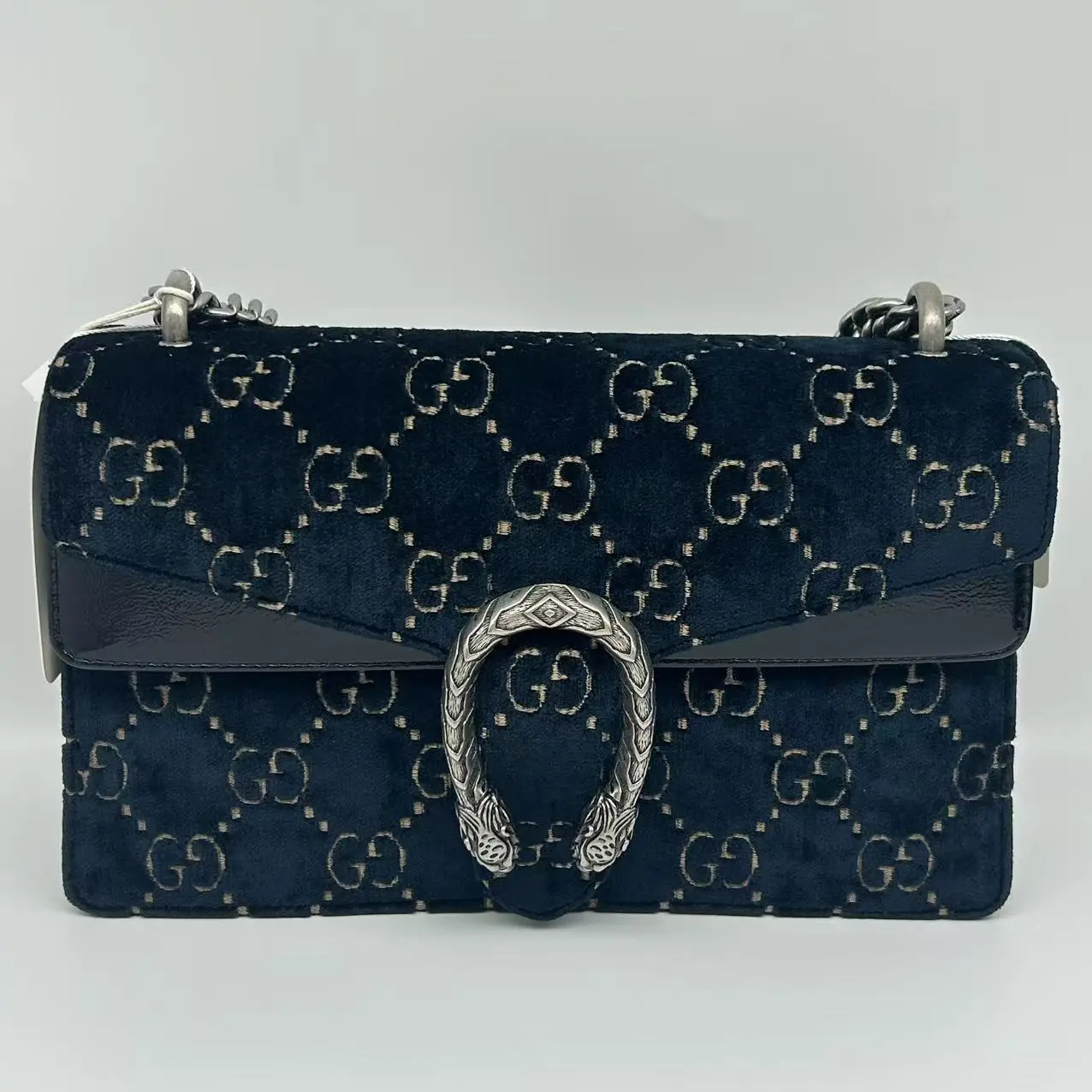 Pre-owned GUCCI Dionysus GG Velvet Shoulder Bag