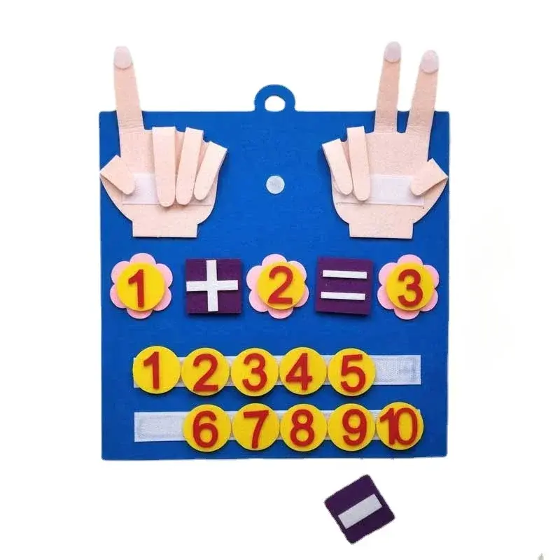 Montessori Felt Finger Counting Set, Math Toy for Stress Relief, Classic & Novelty Toy to Enhance Intelligence