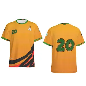Zambia Soccer Team Jersey African Cup of Nations - Personalize with Name and Number ZADO Regular Fit Design with Hidden Seams & Premium Fabric