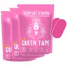 Queen Mouth Tape - 3 month supply mouth tape, pink, gentle, adhesion, 30 Strips, skincare friendly to help absorb