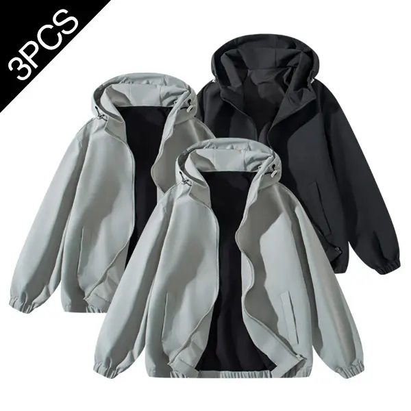 Essential sports hoodie for men and women - waterproof, moisture-wicking, breathable, long sleeve - zip-up hood design, suitable for daily leisure and outdoor activities Athleisure Street Fit Loose Casual Athleisure