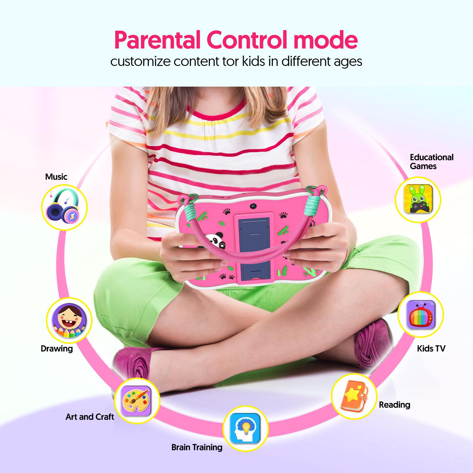 Android 13 Tablets, 7 Inch Kids Tablets, WiFi, with 3500mAH Battery, Dual Camera, Quad Core CPU, 2GB RAM and 32GB ROM, 1024*600 IPS Touch Screen Tablets, Perfect for Gift