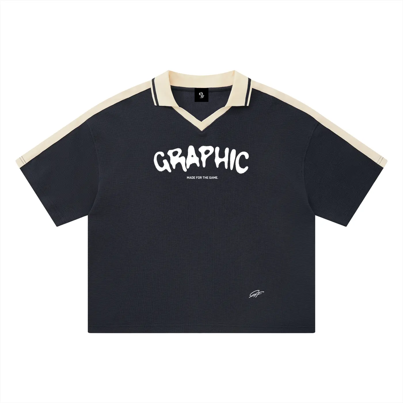 Vintage Graphic Footy Unisex Color Block Polo Shirt