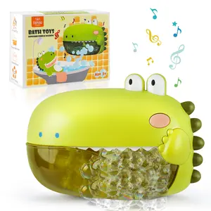 Dinosaur Bubble Machine For Kids, Dinos Bath Bubble Maker, Tub Automatic Bubble Machine, New Upgrades Bath Toy with 12 Music & 5 Suction Cup, Fun Shower Toys, outdoorfun, For Boys girls, Christmas gifts, BlackFriday