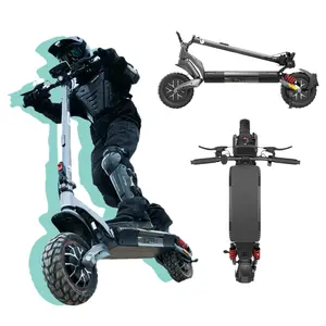 Vortex X Pro Off-Road Electric Scooter for Adults 2000W/1000W Dual Motor 38/28MPH Top Speed 50 Miles Long Range 10" Off-Road Pneumatic Tires Turn Signals Dual Braking APP Control Foldable E-Scooter, 48V15Ah Handlebar