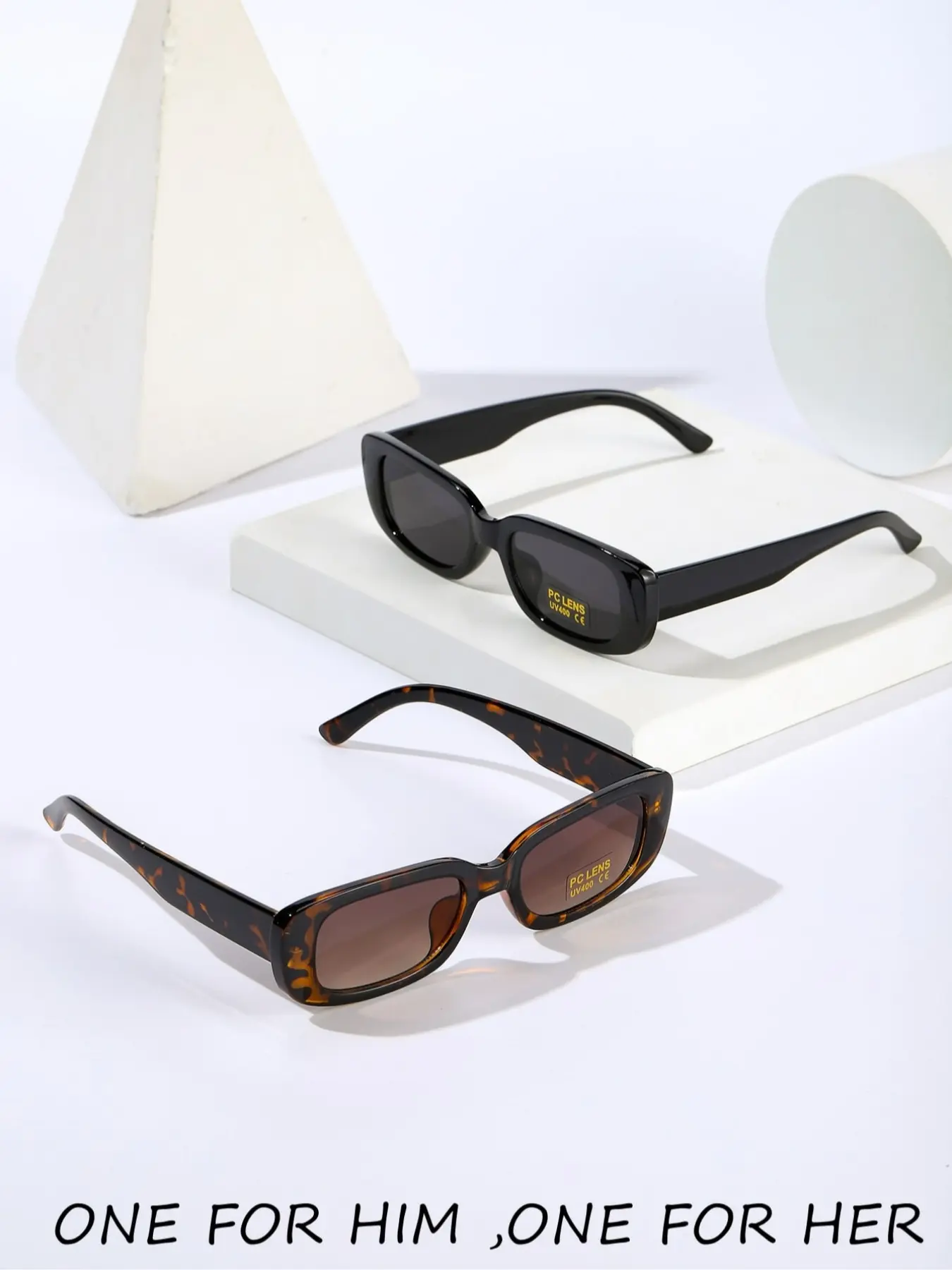 2-Piece Oval Plastic Frame Decorative Glasses Set, Trendy Lightweight Stylish Design for Daily Wear, Unisex Casual Fashion Eyewear