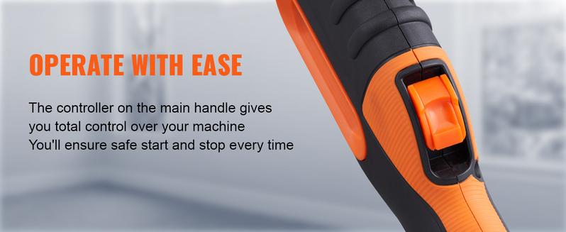 VEVOR Electric Drywall Sander 900W, TikTokShopBlackFriday, Self-Suction & Variable Speed 800-1800 RPM, Foldable Handle & Self-Suction, with LED Strip Light and Vacuum Bag Power Tool  VEVOR Super Brand Day