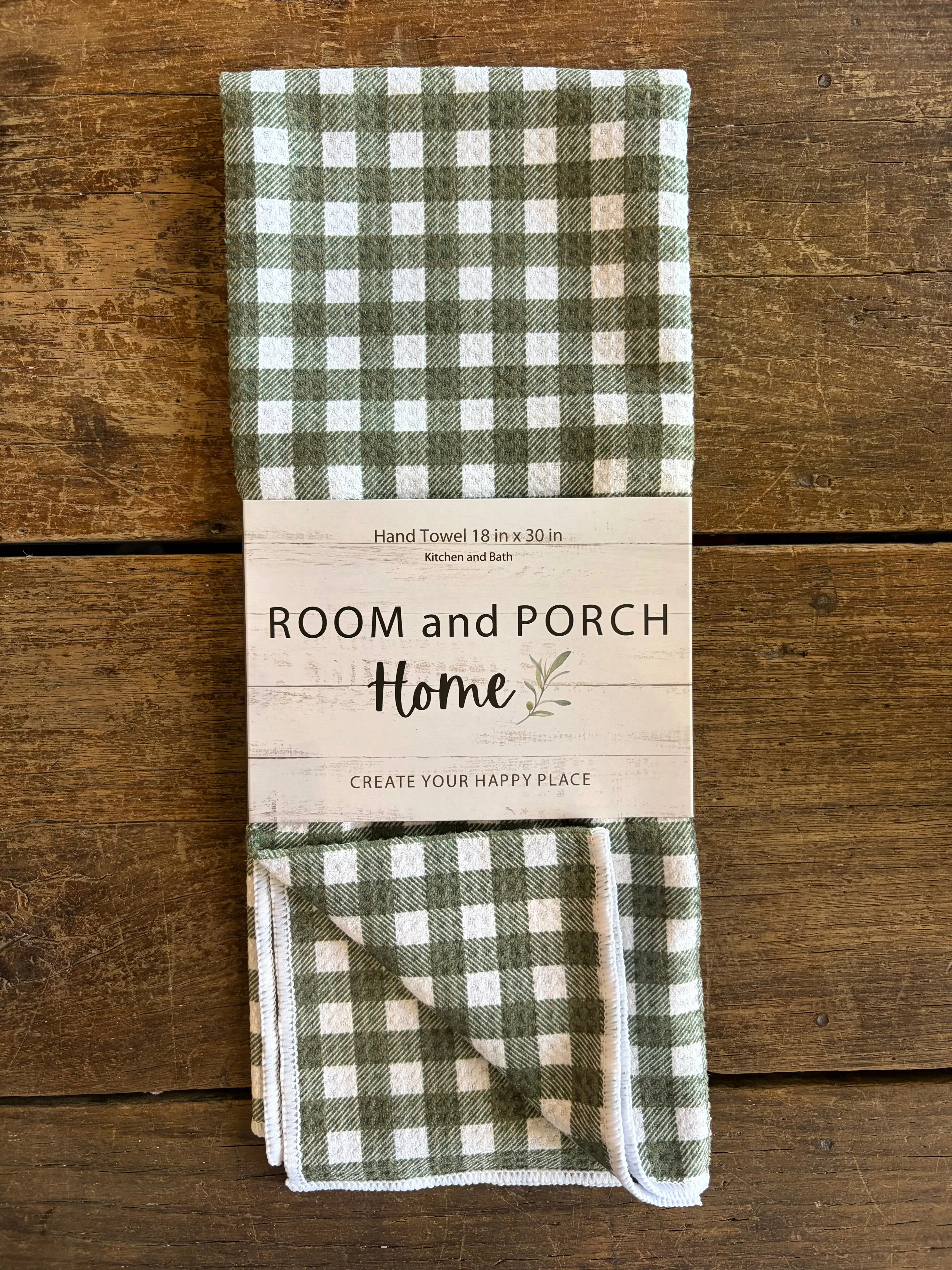 Meadow Gingham - Double Sided - Hand Towel