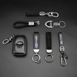 Ford Car Keychain, Multiple Options Available, Handmade Braided Keychain, Durable Anti-Break Keyring, Universal Fit, Fashionable Car Accessories, Keychain Wristlet Strap, Keychain Pendant