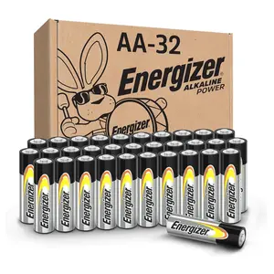 Energizer AA Batteries Alkaline Power, 32 Count Alkaline Double A Battery Pack