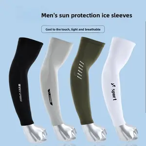 Reflective Ice Sleeves Summer Outdoor Riding Ice Silk Sleeves Men's Sunscreen Night Running Arm Guard