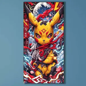 5D DIY Full Diamond Round Drill Painting - Diamond Painting Kit Anime Characters Mosaic Canvas DIY Wall Art, Home Wall Decoration Anime Design