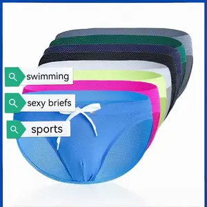 Men's swimming sexy briefs hot spring beach sports fitness casual swimsuit