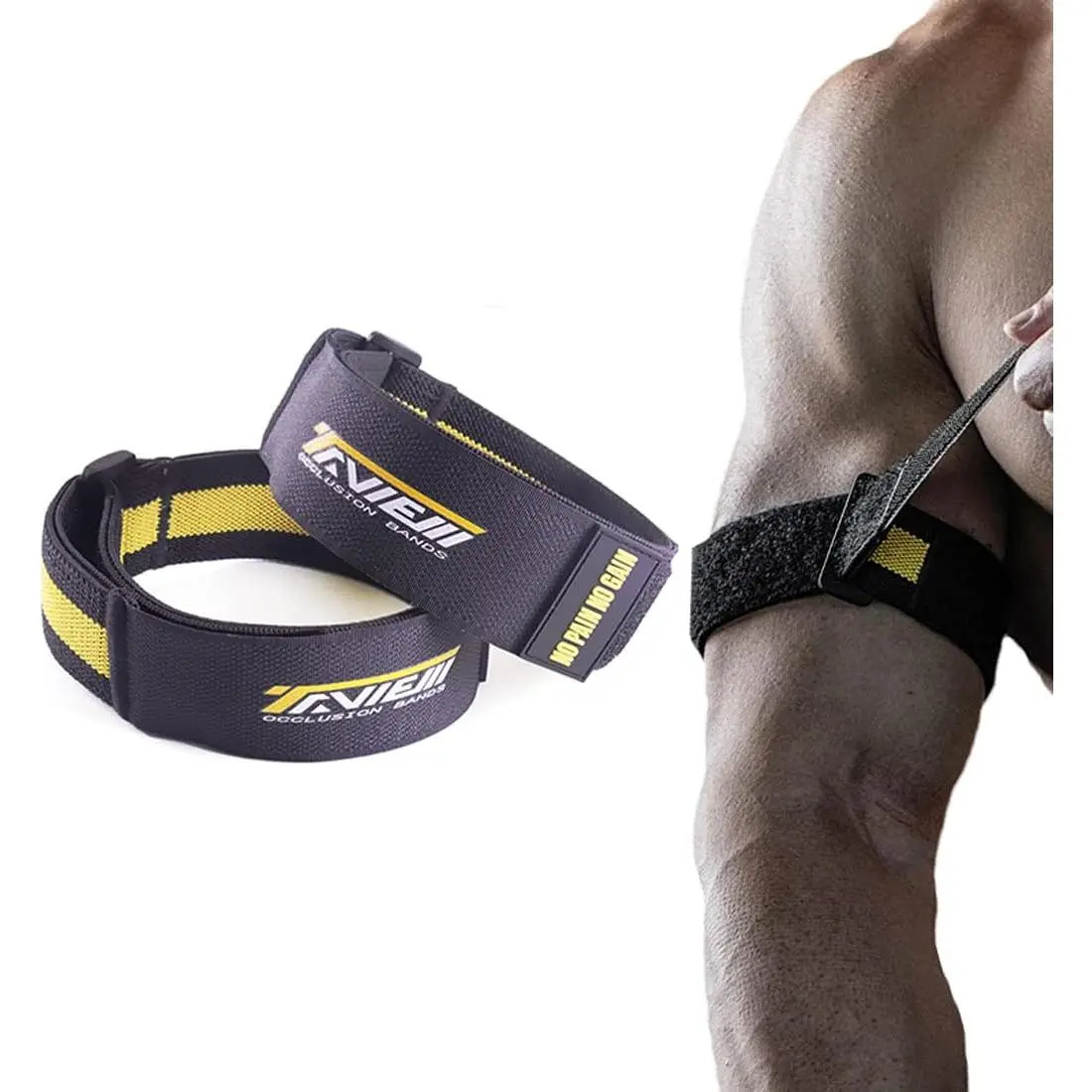 Occlusion Bands, Quick Release Biceps Blow Flow Restriction Bands,Bicep Bands for Arm Fitness and Bodybuilding |    Growth Without Lifting Heavy Weights