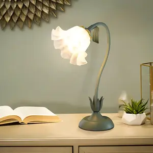 Flower Design Table Lamp, Plug and Play Vodern Decorative LED Desk Lamp, Flexible Dimmable Desk Lights For Home Office Bedroom Study Room Fall, Indoor Lighting, Prince Room, Lights forBedroom,Nightstand Lamp, AtmosphereLamp,Fragrancelamp