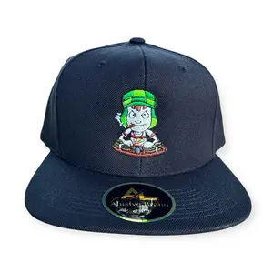 El Chavito Hat by Massive Brand - Navy Blue with Unique Character Design