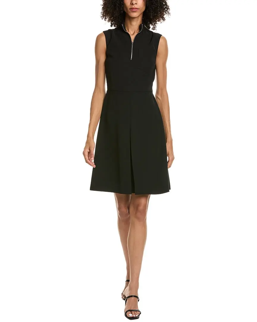 Prada Belted Embellished Twill Mini Dress