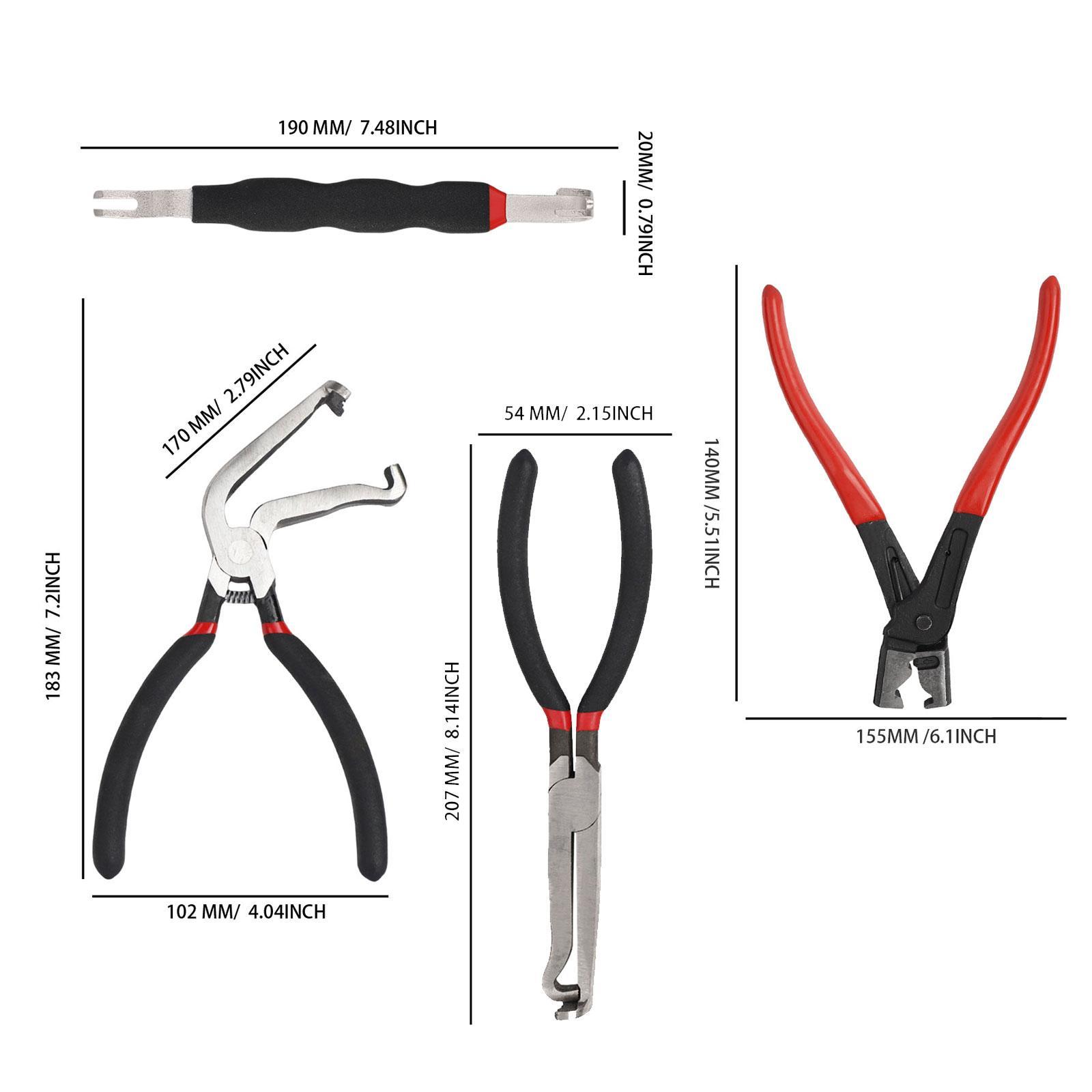 4Pcs Auto Electrical Connector Disconnect Pliers Set | Wire Harness Separator Tool Kit | Automotive Wiring Disconnect Pliers for Car Truck Boat Electrical Repair 4Pcs Auto Electrical Connector Disconnect Pliers Set | Wire Harness Separator Tool Kit | Automotive Wiring Disconnect Pliers for Car Truck Boat Electrical Repair
