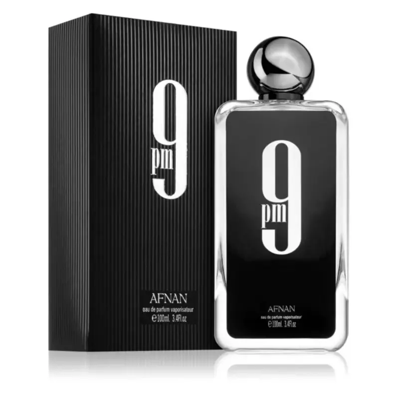 Afnan 9 PM (Black Box) Amber Vanilla fragrance for men 100ml