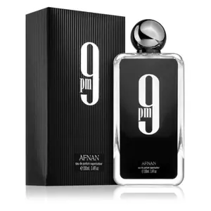 Afnan 9 PM (Black Box) Amber Vanilla fragrance for men 100ml