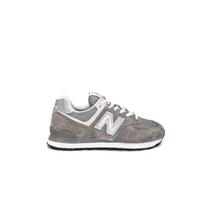 New Balance 574 Sneaker in Grey & White