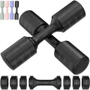 Adjustable Dumbbell Set of 2, 11Lb/Pair Weights Dumbbells  Women, Each 2.2lb, 3.3lb, 4.4lb, 5.5lb Hand Weights Set  Home Gym ness Training