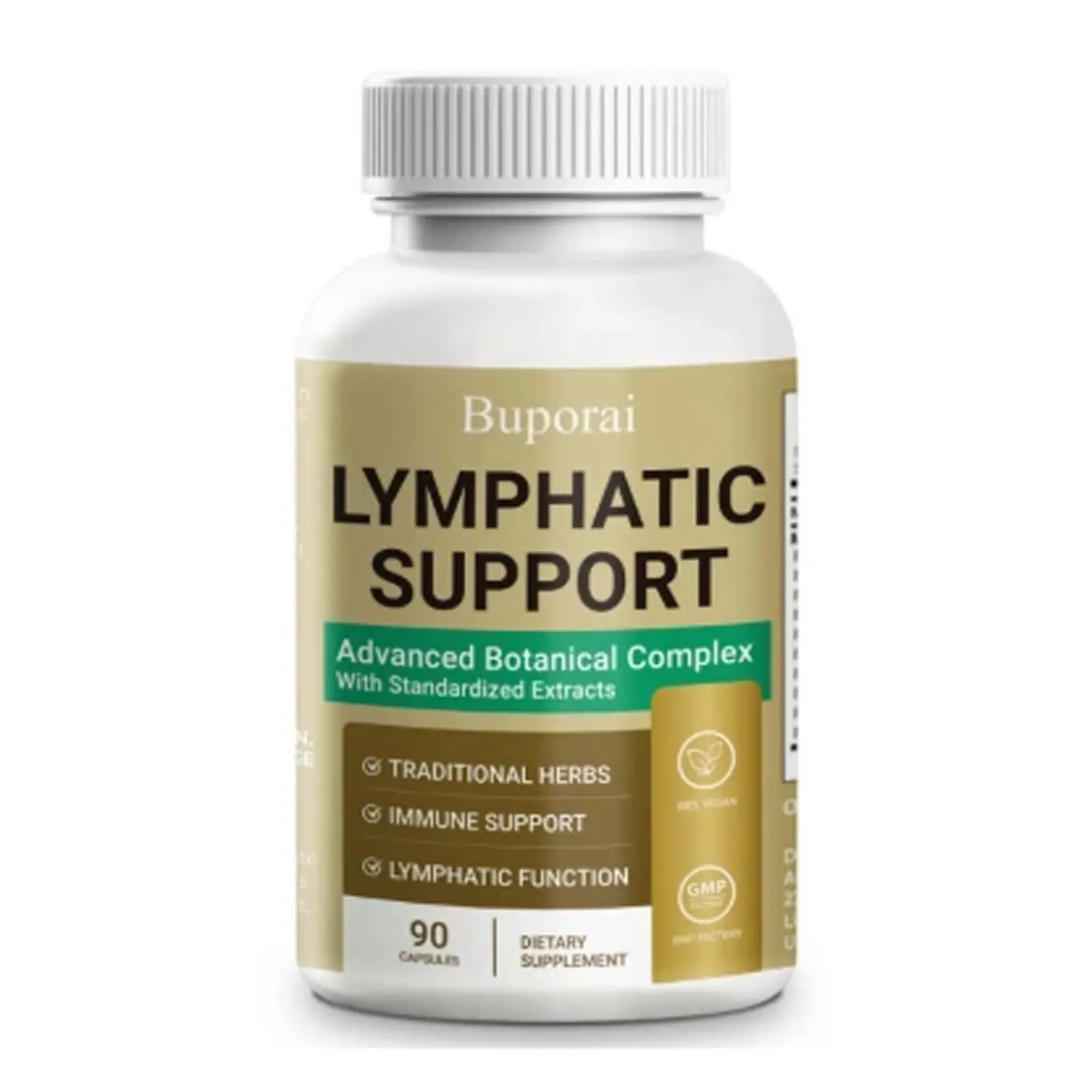 Buporai Lymphatic Drainage Capsules - Antioxidant & Detox Binder Supplement - Supports Natural Lymphatic Cycle