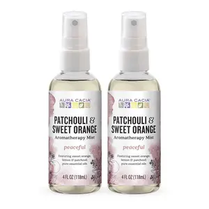 Aura Cacia Patchouli & Sweet Orange Aromatherapy Mist 4 fl. oz. (2 Pack)
